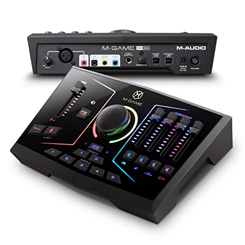 M-GAME RGB DUAL USB Audio Interface Mischpult für Streaming und Gaming mit XLR-Mikrofoneingang, optischem Eingang, Voice FX, RGB-Lichtern & Software M-GAME RGB DUAL USB Audio Interface Mischpult für Streaming und Gaming mit XLR-Mikrofoneingang, optischem Eingang, Voice FX, RGB-Lichtern & Software von M-GAME
