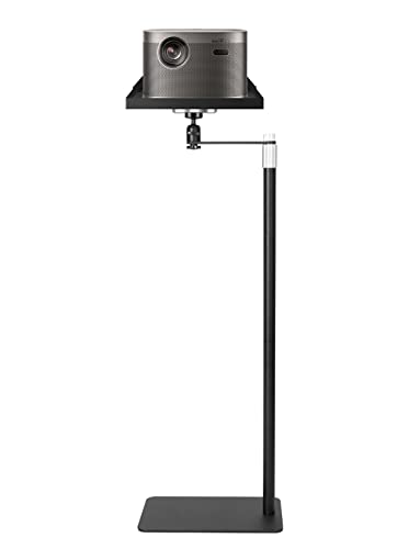 M MIMMU Projektorständer mit Tablett an der Wand – Verwendung auf Tisch im Schlafzimmer, Wohnzimmer, Büro – Höhenverstellbar 85,9 cm bis 118,9 cm von M MIMMU