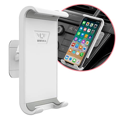 MONTOLA KFZ Handyhalterung Autohalter Armaturenbrett, EINHANDHALTERUNG Universal Handyhalter Auto Zubehör weiß von M MONTOLA