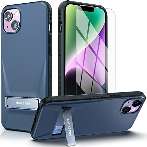 MyBat Pro Beyonder Series Schutzhülle für iPhone 14, mit Ständer und Displayschutzfolie (6,1 Zoll), militärische Qualität, dünn, langlebig, hart, stoßfest, rutschfest, einfach, solide, niedliche Hülle von M MYBAT PRO