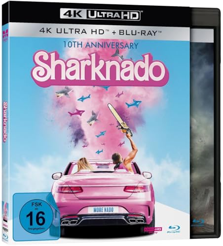 Sharknado - More Sharks more Nado Extended 4K-Edition (UHD+Blu-ray Sonderauflage im rosa Schuber, limitiert auf 500 Stück) von M-Square Pictures / UCM.ONE (Soulfood)