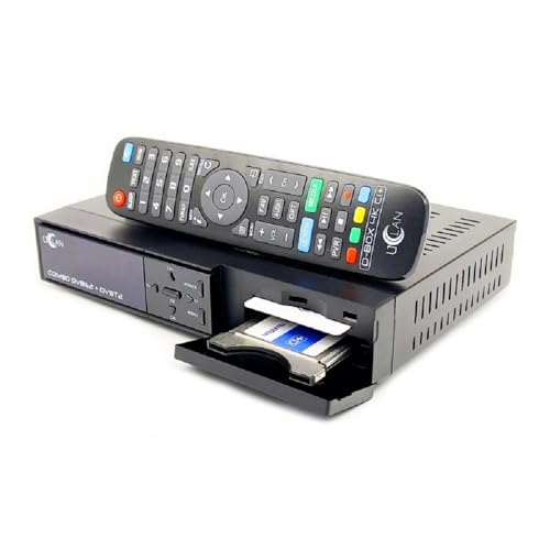 UCLAN D-Box 4K UHD Combo Receiver mit CI+ Schacht & Kartenleser, Sat- Kabel- & DVB-T2 Receiver für CI Plus, für Satellitenschüssel Kabelfernsehen & DVBT2, HDMI, Multistream + M@tec HDMI Kabel UCLAN D-Box 4K UHD Combo Receiver mit CI+ Schacht & Kartenleser, Sat- Kabel- & DVB-T2 Receiver für CI Plus, für Satellitenschüssel Kabelfernsehen & DVBT2, HDMI, Multistream + M@tec HDMI Kabel von M@TEC