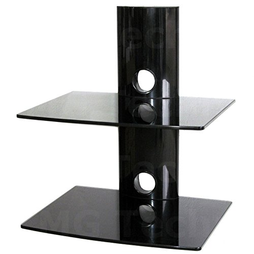 M&G Techno Media Player Konsole Regal Anlageträger Zwei Glasplatten Wandhalterung Schwarz M&G Techno Media Player Konsole Regal Anlageträger Zwei Glasplatten Wandhalterung Schwarz von M&G Techno