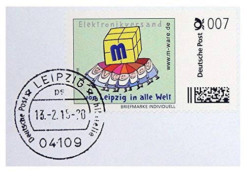 FDC mit 7-Cent-Cartoon-Briefmarke, 13.02.2015, ungel. M-Ware® ID15591 von M-ware Electronics