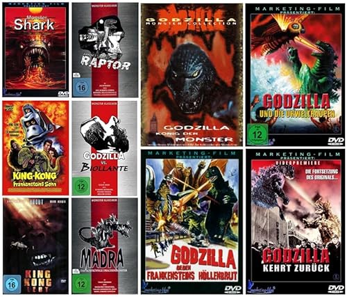 Godzilla Kaiju FAN Collection - Die besten Riesen-Monster Klassiker in einer Edition (10 Filme auf 10 DVDs) Atemberaubende Momente mit z.B. Gozilla, King Kong, Madra, Anguirus, Jurassic und Gigan) von M.I.B. - Medienvertrieb in Buchholz