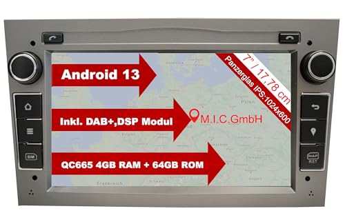 M.I.C. AO7 Android 13 Autoradio mit navi Qualcomm 665 4G+64G Ersatz für Opel Antara Astra h Combo Corsa d Meriva Signum Vectra Vivaro Zafira b:SIM DAB BT 5.0 WiFi 2din 7" IPS Panzerglas USB M.I.C. AO7 Android 13 Autoradio mit navi Qualcomm 665 4G+64G Ersatz für Opel Antara Astra h Combo Corsa d Meriva Signum Vectra Vivaro Zafira b:SIM DAB BT 5.0 WiFi 2din 7" IPS Panzerglas USB von M.I.C.