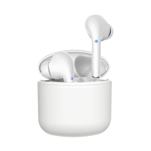 Bluetooth In-Ear Mini Kopfhörer: Kabelloses Stereo Headset mit Mikrofon & Schnellladecase Musik, Anrufe, Sport & Alltag Noise-Cancelling von M2 TEC