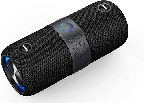 M2 TEC Tragbarer Lautsprecher Musikbox Bluetooth Premium Subwoofer Boombox Radio USB Tragegurt von M2 TEC