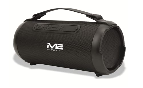 M2 TEC Tragbarer Lautsprecher Musikbox Bluetooth Premium Subwoofer Radio USB Tragegurt von M2 TEC