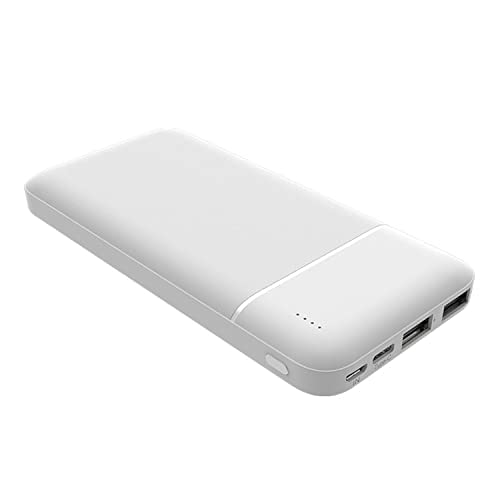 Powerbank 20.000 mAh USB3 USB-C schnellladen schlankes Design 16mm Slim (White) von M2 TEC