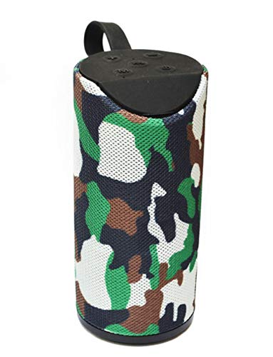 Tragbarer Bluetooth Lautsprecher Soundbox Soundstation Musikbox Radio MP3 SD USB, Farbe: (Camouflage) von M2 TEC