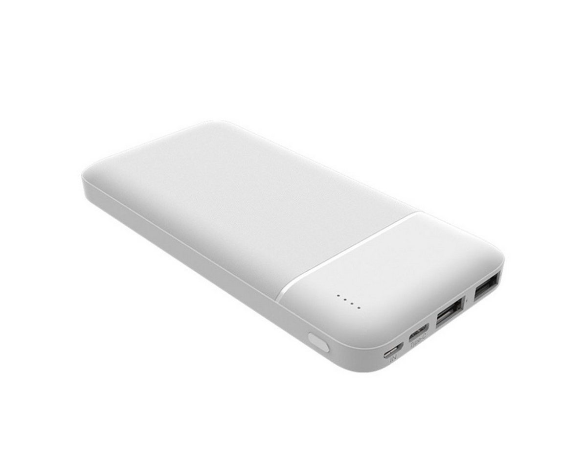 Qivee RM-10 Powerbank Li-Ion 10000 mAh (3,7 V, 1 St), Extra Dünn, 10000mAh, 4x Anschlüsse von Qivee