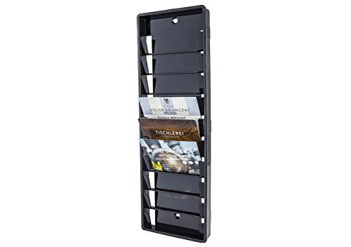 KARTENHALTER - WANDHALTER - WANDKARTENHALTER schwarz bis zu 10 Karten im Format 86 x 54 mm/Stempelkarte Stichkarte Zeiterfassung Chipkarten User Card KARTENHALTER - WANDHALTER - WANDKARTENHALTER schwarz bis zu 10 Karten im Format 86 x 54 mm/Stempelkarte Stichkarte Zeiterfassung Chipkarten User Card von MACEMARO TRADING
