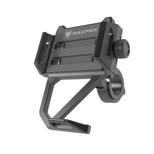 MACFOX Fahrrad-Handyhalterung, Motorrad-Handyhalterung – Moped und E-Bike-Handyklemme, Scooter-Handyclip für iPhone 15 Pro Max/Plus, 14 Pro Max, S9, S10 und mehr 4,7 Zoll bis 17,3 cm Smartphones MACFOX Fahrrad-Handyhalterung, Motorrad-Handyhalterung – Moped und E-Bike-Handyklemme, Scooter-Handyclip für iPhone 15 Pro Max/Plus, 14 Pro Max, S9, S10 und mehr 4,7 Zoll bis 17,3 cm Smartphones von MACFOX