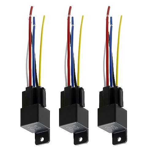 3 Stück JD2912 5 Pin DC 48V 40A Relais Mehrzweck-Automobil-Relais Hochleistungs-Standard-Relais für Auto-Motor,Auto Universal-Ersatz-Zubehör mit Kabelbaum 3 Stück JD2912 5 Pin DC 48V 40A Relais Mehrzweck-Automobil-Relais Hochleistungs-Standard-Relais für Auto-Motor,Auto Universal-Ersatz-Zubehör mit Kabelbaum von MACHSWON