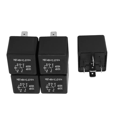 5 Stück JD2912 48V 5 Pin DC 40A Relais Mehrzweck-Automobil-Relais Hochleistungs-Standard-Relais für Auto-Motor,Auto Universal-Ersatz-Zubehör 5 Stück JD2912 48V 5 Pin DC 40A Relais Mehrzweck-Automobil-Relais Hochleistungs-Standard-Relais für Auto-Motor,Auto Universal-Ersatz-Zubehör von MACHSWON