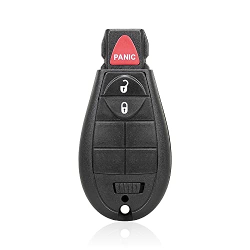 MACHSWON Ersatz-Fernbedienung für schlüssellose Zugangs-Fernbedienung, schwarz, GQ4-53T 433 MHz für Dodge - für Ram 1500 2500 3500 2013-2018 3 Tasten + Türschlüssel MACHSWON Ersatz-Fernbedienung für schlüssellose Zugangs-Fernbedienung, schwarz, GQ4-53T 433 MHz für Dodge - für Ram 1500 2500 3500 2013-2018 3 Tasten + Türschlüssel von MACHSWON