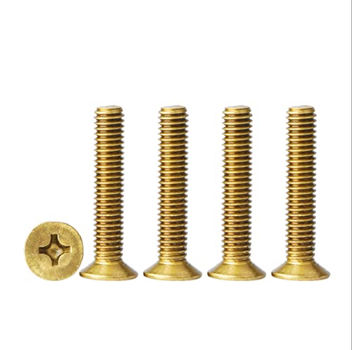 MACHSWON 10 Stück M2.5 Messing Kreuz-Senkkopfschrauben M2,5 x 6 mm Messing Schraube Gewinde Flachkopfschrauben Kreuz-Senkkopf-Kupferschraube MACHSWON 10 Stück M2.5 Messing Kreuz-Senkkopfschrauben M2,5 x 6 mm Messing Schraube Gewinde Flachkopfschrauben Kreuz-Senkkopf-Kupferschraube von MACHSWON