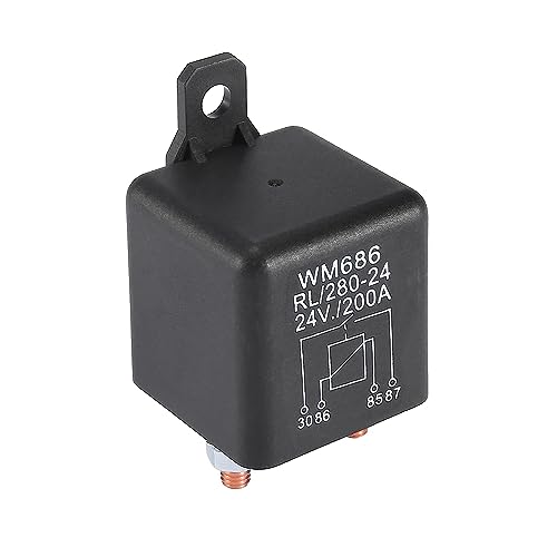 WM686 4 Klemmen DC 24V 200A Relais LKW Van Motorrad Boot Mehrzweck-Automobil-Relais Hochleistungs-Standard-Relais für PKW-Motor,Auto Universal-Ersatz-Zubehör WM686 4 Klemmen DC 24V 200A Relais LKW Van Motorrad Boot Mehrzweck-Automobil-Relais Hochleistungs-Standard-Relais für PKW-Motor,Auto Universal-Ersatz-Zubehör von MACHSWON