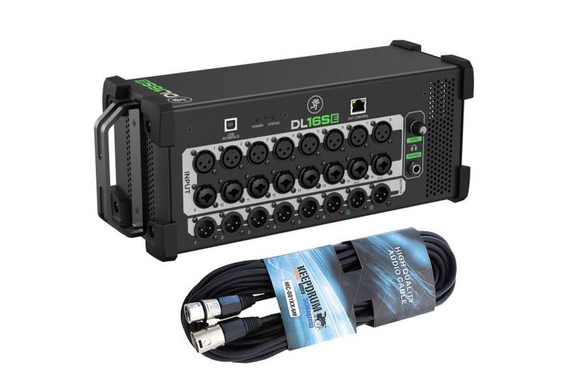 MACKIE Mackie Mischpult DL16SE Digitaler Rack Mixer mit XLR-Kabel Digitales Aufnahmegerät (Vorteils-Set mit XLR-Kabel) von MACKIE