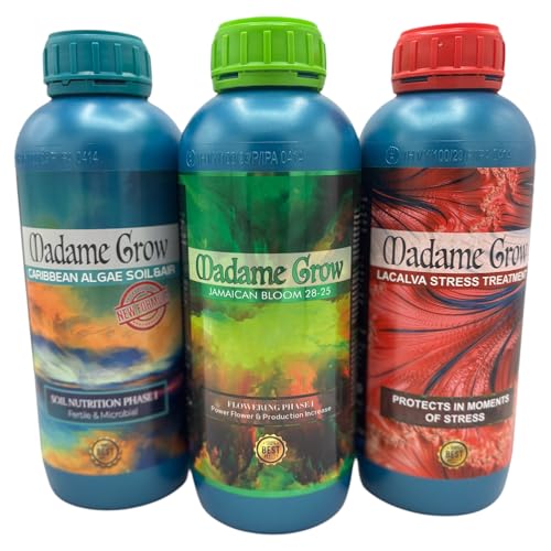 MADAME GROW Eco NPK Kit 3 x 1 L, Jamaika + Lacalva + Karibik, Pflanzendünger, Pflanzendünger, Algendünger, Blühdünger, Ernährung und Energie MADAME GROW Eco NPK Kit 3 x 1 L, Jamaika + Lacalva + Karibik, Pflanzendünger, Pflanzendünger, Algendünger, Blühdünger, Ernährung und Energie von MADAME GROW