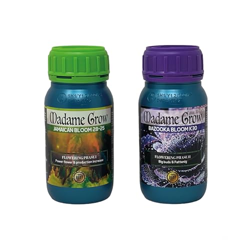 MADAME GROW - Fertilizantes orgánicos - Fertilizantes de floración - PK Floración y Engorde de Cogollos - Grandes Cogollos - Flower Kit 2 Pack- 2x250ml von MADAME GROW