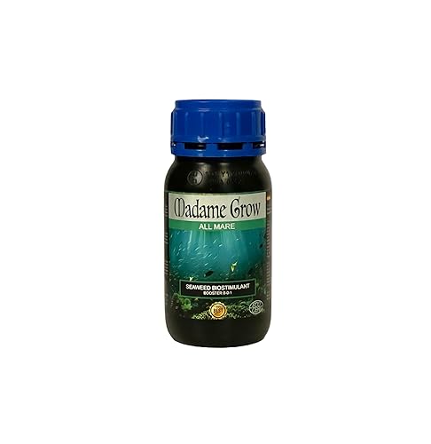 Madame Grow - Natürlicher Grünpflanzendünger - Nährstoffbooster - Flüssigdünger auf Basis von einzelligen Süßwasseralgen - Schützt vor phänologischen Stress - Booster 0-0-1 - All Mare Format 250 ml von MADAME GROW