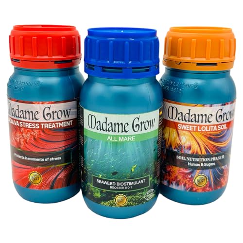 Madame Grow - Premium Dünger für Wachstum und Blüte - Ideal für alle Arten von Samen - 3 x 250ml von MADAME GROW