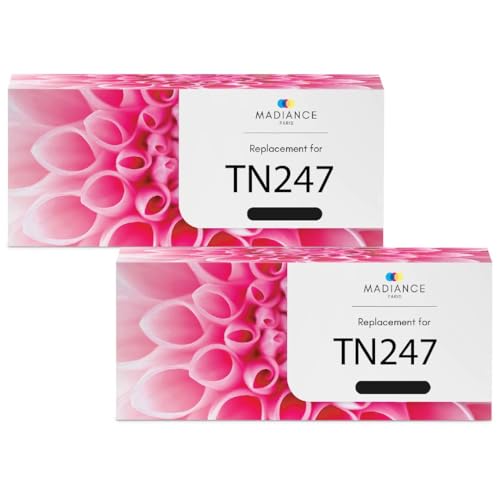 MADIANCE TN247 TN-243CMYK Kompatibel Toner für Brother MFC L3750CDW MFC-L3750CDW DCP-L3550CDW MFC-L3770CDW DCP-L3510CDW HL-L3210CW HL-L3230CDW TN-247BK TN-243 TN-243BK TN243 (2-Schwarz) von MADIANCE