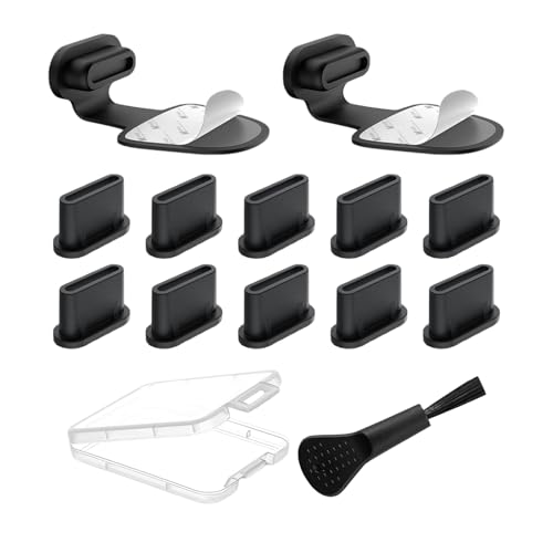 MAEXUS® USB C Staubschutz StöPsel FüR Handys【13 StüCk】Staubschutz USB C Port Abdeckung StöPsel, Ladebuchse Schutz, Anti-Staub StöPsel füR Das Iphone 15 Pro Google Samsung Galaxy Staubschutzkappe von MAEXUS