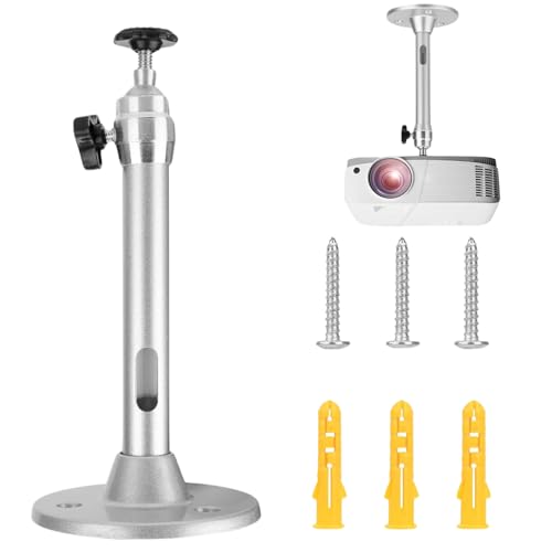 MAEXUS Beamer Deckenhalterung, Beamer Halterung Decke, Beamer Deckenmontage Halterung Deckenhalterung, Beamer Halterung 360 Grad verstellbar für Deckenhalter Beamer Verstellbar Heimkino von MAEXUS