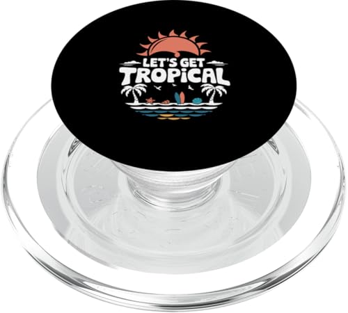 Let's Get Tropical Retro Sunset Summer Surfing Beach Trip PopSockets PopGrip für MagSafe Let's Get Tropical Retro Sunset Summer Surfing Beach Trip PopSockets PopGrip für MagSafe von MAGDesigns Ltd. - Summertime Vacation Apparel