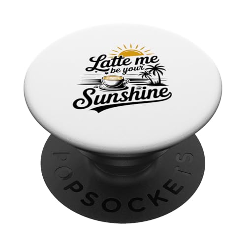 Liebhaber von Sommer-Espressokaffee Latte Me Be Your Sunshine PopSockets Klebender PopGrip Liebhaber von Sommer-Espressokaffee Latte Me Be Your Sunshine PopSockets Klebender PopGrip von MAGDesigns Ltd. - Summertime Vacation Apparel