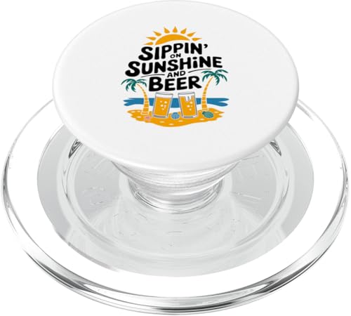 Sippin' on Sunshine And Beer Drinking Retro Sunset Summer PopSockets PopGrip für MagSafe Sippin' on Sunshine And Beer Drinking Retro Sunset Summer PopSockets PopGrip für MagSafe von MAGDesigns Ltd. - Summertime Vacation Apparel