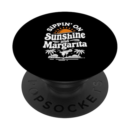 Sippin' on Sunshine And Margarita Lovers Retro Sunset Summer PopSockets Klebender PopGrip Sippin' on Sunshine And Margarita Lovers Retro Sunset Summer PopSockets Klebender PopGrip von MAGDesigns Ltd. - Summertime Vacation Apparel