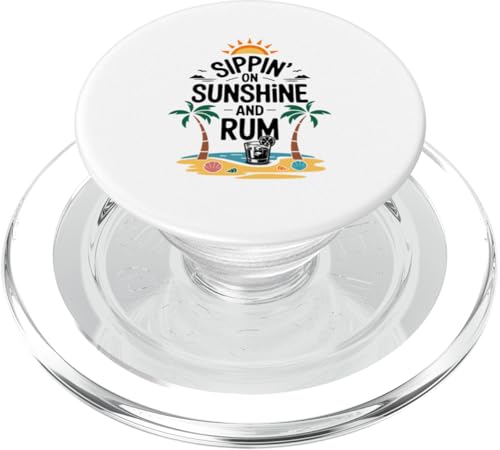 Sippin' on Sunshine And Rum Drinking Retro Sunset Summer PopSockets PopGrip für MagSafe Sippin' on Sunshine And Rum Drinking Retro Sunset Summer PopSockets PopGrip für MagSafe von MAGDesigns Ltd. - Summertime Vacation Apparel