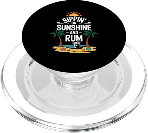Sippin' on Sunshine And Rum Drinking Retro Sunset Summer PopSockets PopGrip für MagSafe Sippin' on Sunshine And Rum Drinking Retro Sunset Summer PopSockets PopGrip für MagSafe von MAGDesigns Ltd. - Summertime Vacation Apparel