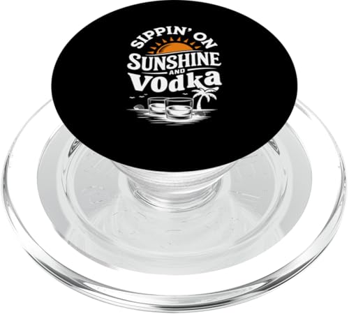 Sippin' on Sunshine And Vodka Lovers Retro Sunset Summer PopSockets PopGrip für MagSafe Sippin' on Sunshine And Vodka Lovers Retro Sunset Summer PopSockets PopGrip für MagSafe von MAGDesigns Ltd. - Summertime Vacation Apparel