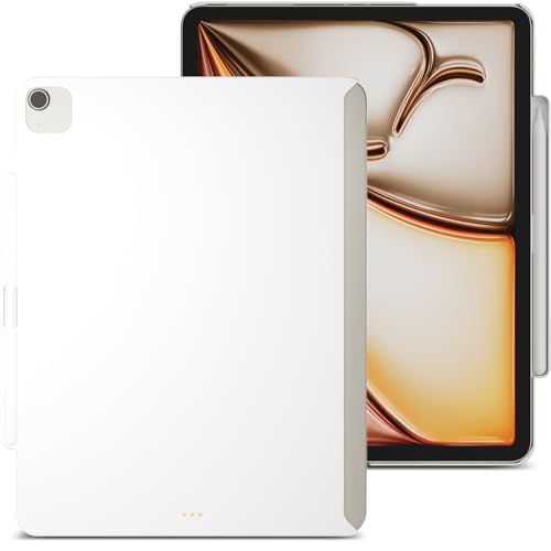 MAGEASY CoverBuddy Lite für M3/M2 iPad Air 13 Zoll (2024–2025) – iPad Air Hülle kompatibel mit Magic Keyboard, mit Apple Pencil Pro Stifthalter – Weiß von MAGEASY