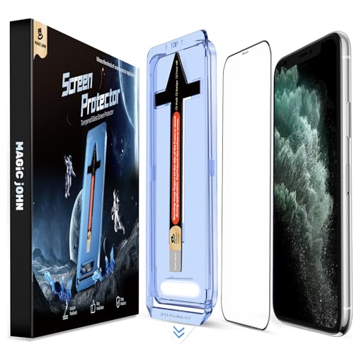 MAGIC JOHN 2 Stück für iPhone 11 Pro Max Panzerglas (6,5 Zoll), Auto-Dust-Eliminierung, 9H Härte Folie, Ultra-Klar Displayschutzfolie, Bläschenfrei, Einfache Installation MAGIC JOHN 2 Stück für iPhone 11 Pro Max Panzerglas (6,5 Zoll), Auto-Dust-Eliminierung, 9H Härte Folie, Ultra-Klar Displayschutzfolie, Bläschenfrei, Einfache Installation von MAGIC JOHN