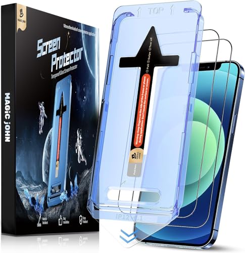 MAGIC JOHN 2 Stück für iPhone 12/iPhone 12 Pro Panzerglas (6,1 Zoll), Auto-Dust-Eliminierung, 9H Härte Folie, Ultra-Klar Displayschutzfolie, Bläschenfrei, Einfache Installation MAGIC JOHN 2 Stück für iPhone 12/iPhone 12 Pro Panzerglas (6,1 Zoll), Auto-Dust-Eliminierung, 9H Härte Folie, Ultra-Klar Displayschutzfolie, Bläschenfrei, Einfache Installation von MAGIC JOHN