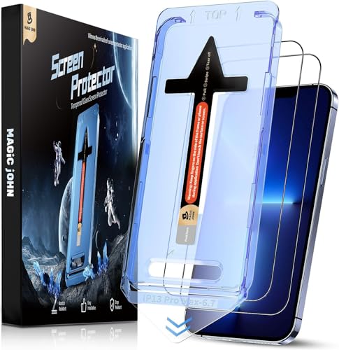 MAGIC JOHN 2 Stück für iPhone 13 Pro Max/iPhone 14 Plus Panzerglas (6,7 Zoll), Auto-Dust-Eliminierung, 9H Härte Folie, Ultra-Klar Displayschutzfolie, Bläschenfrei, Einfache Installation MAGIC JOHN 2 Stück für iPhone 13 Pro Max/iPhone 14 Plus Panzerglas (6,7 Zoll), Auto-Dust-Eliminierung, 9H Härte Folie, Ultra-Klar Displayschutzfolie, Bläschenfrei, Einfache Installation von MAGIC JOHN
