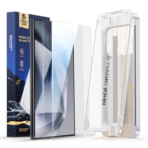 MAGIC JOHN 3rd Gen für Samsung Galaxy S24 Ultra, Auto-Dust-Eliminierung, 9H+ Härte Folie, Ultra-Klar Displayschutzfolie, Bläschenfrei, mit TOP Aufgerüsteter Montagevorrichtung, 2 Stück MAGIC JOHN 3rd Gen für Samsung Galaxy S24 Ultra, Auto-Dust-Eliminierung, 9H+ Härte Folie, Ultra-Klar Displayschutzfolie, Bläschenfrei, mit TOP Aufgerüsteter Montagevorrichtung, 2 Stück von MAGIC JOHN