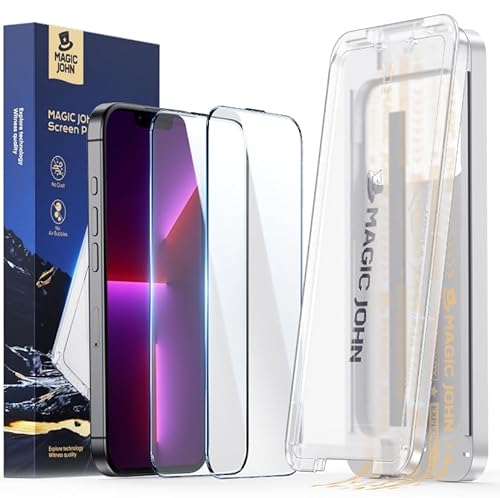 MAGIC JOHN 3rd Gen für iPhone 13/ 13pro/ 14/ 16e Panzerglas, Auto-Dust-Eliminierung, 9H+ Härte Folie, Ultra-Klar Displayschutzfolie, Bläschenfrei, mit TOP Aufgerüsteter Montagevorrichtung, 2 Stück MAGIC JOHN 3rd Gen für iPhone 13/ 13pro/ 14/ 16e Panzerglas, Auto-Dust-Eliminierung, 9H+ Härte Folie, Ultra-Klar Displayschutzfolie, Bläschenfrei, mit TOP Aufgerüsteter Montagevorrichtung, 2 Stück von MAGIC JOHN