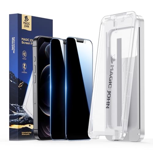 MAGIC JOHN 3rd Gen Upgraded für iPhone 15plus/ 16plus (6,7 Zoll) Panzerglas Sichtschutz, Auto-Dust-Eliminierung, 25° Anti Spy, 9H+ Härte Folie, Ultra-Klar Displayschutzfolie, Bläschenfrei 2 Stück von MAGIC JOHN