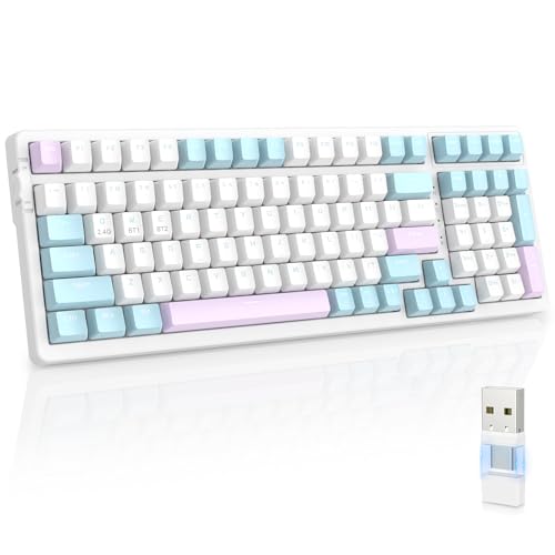 MAGIC-REFINER RK96 Kabellose Mechanische Gaming-Tastatur, Dual-Mode 2.4G Wireless/Bluetooth, Apex Pro TKL Tastatur Hot-Swap-fähiger Roter Schalter mit 2-in-1-Empfänger für PC/Mac/Tablette/QWERTY US MAGIC-REFINER RK96 Kabellose Mechanische Gaming-Tastatur, Dual-Mode 2.4G Wireless/Bluetooth, Apex Pro TKL Tastatur Hot-Swap-fähiger Roter Schalter mit 2-in-1-Empfänger für PC/Mac/Tablette/QWERTY US von MAGIC-REFINER