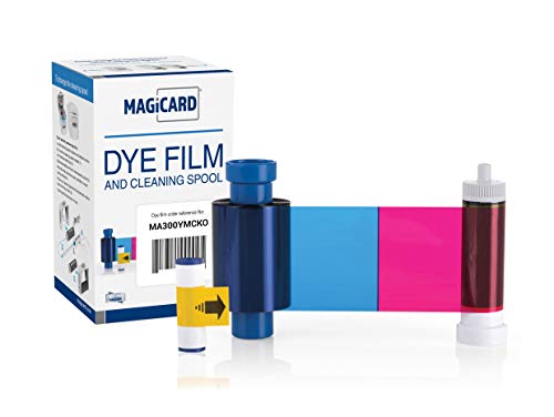 Magicard MA300YMCKO (EN1) Farbband – druckt bis zu 300 Kartendesigns von MAGICARD