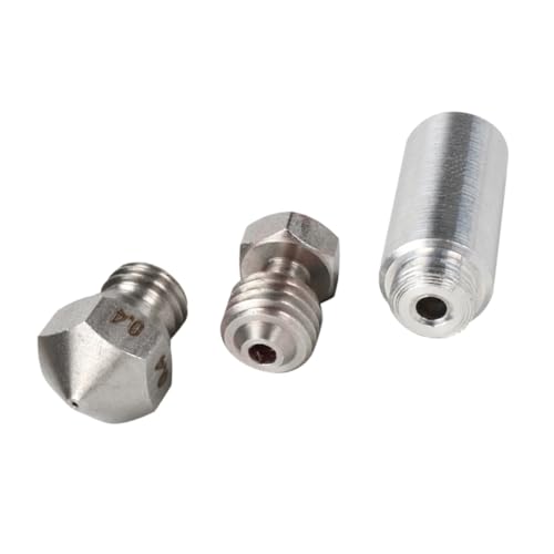 MAGICLULU 1 Satz 3D -Druckdüse 3d drucker zubehör 3D gedruckte Düse 3D-Druckerteile 3D-Druckkopf Silber von MAGICLULU