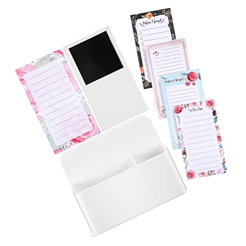 MAGICLULU Magnetische Kühlschranktafel 6 Stück Notizblöcke Stifthalter Magnetischer Einkaufslistenblock Für Die Küche von MAGICLULU