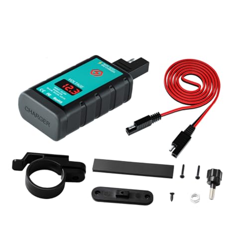 MAGICLULU 1 Satz USB und Type C Schnellladegerät mit Button und Voltmeter für Bike SAE und Verbindungskabel Temperaturbeständiges Gehäuse Installieren MAGICLULU 1 Satz USB und Type C Schnellladegerät mit Button und Voltmeter für Bike SAE und Verbindungskabel Temperaturbeständiges Gehäuse Installieren von MAGICLULU